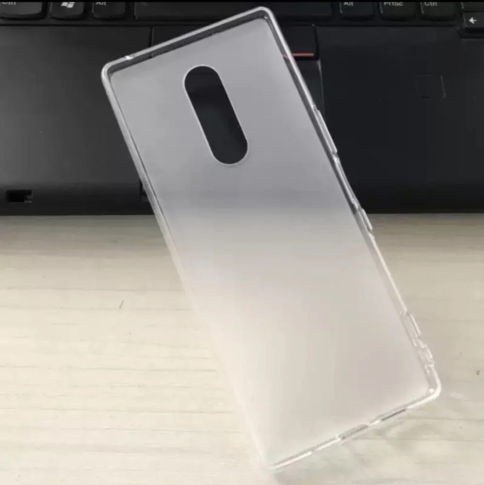 Sony Xperia 1 Case, Soft TPU Back Cover Shockproof Silicone Bumper Anti-Fingerpr